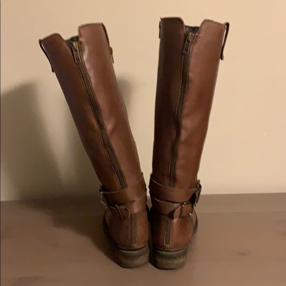 Steve Madden Brown Leather Riding Boots - Women’s Size 7.5 - Picture 3 of 9